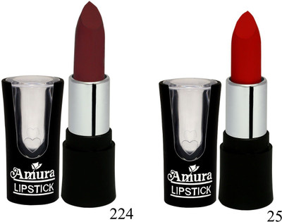 

AMURA A-100 Smart Look LipStick Set of 2(224, 25, 4.5 g)