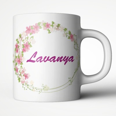46% OFF on Abaronee Lavanya in name design Ceramic Coffee Mug(350 ml) on  Flipkart 