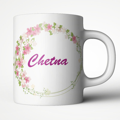 Abaronee Chetna in name design Ceramic Coffee Mug(350 ml)