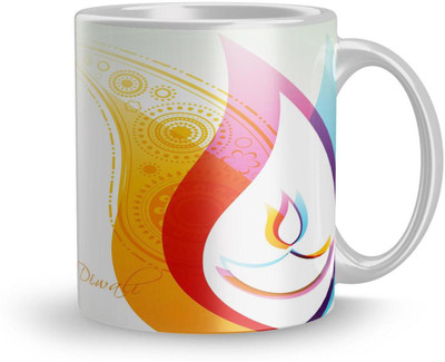 

Lovekushcart Mug398 Ceramic Mug(320 ml), Multicolor