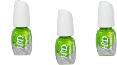 

Selva Front Multicolored Nail Paint Polish green set of 3 Green(Pack of 3)