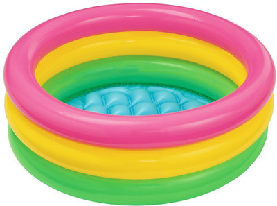 

Mahvi Toys Inflatable Water Bath Tub Pool For Kids( 86x25 cm)(Multicolor)