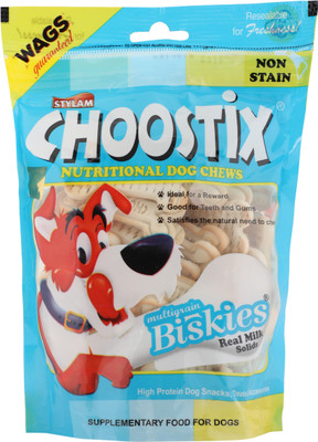 

Choostix Multigrain Biskies Milk Dog Chew(310 g, Pack of 1)