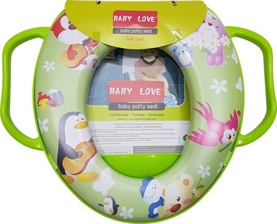 

GoodStart Cushioned Baby Adaptable Potty Seat With Handle, Green, 1-4 Years Potty Seat(Green)