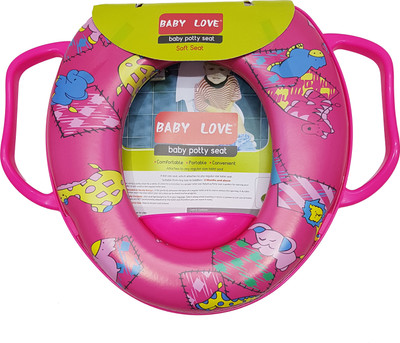 

GoodStart Cushioned Baby Adaptable Potty Seat With Handle, Pink 1-4 Years Potty Seat(Pink)