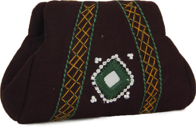 

TRIBES INDIA purse samosa Pouch(Maroon)