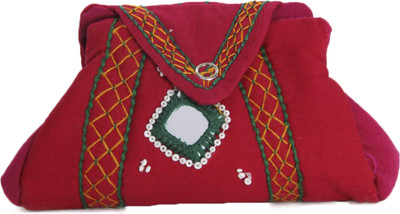 

TRIBES INDIA samosa purse Pouch(Red)