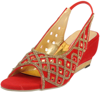 

Belly Ballot Women Red Wedges