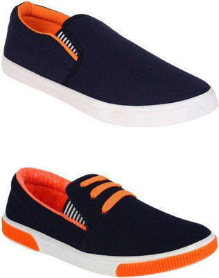

Lee Won Men's 2 Pair Combo Loafers For Men(Multicolor