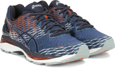 

Asics GEL-NIMBUS 18 RunningShoe For Men(Blue, Poseidon/dark sapphire/koi