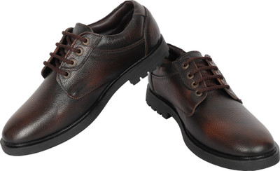 

Vincenzo Genuine Leather Lace-Up Shoes/Boot For Men(Brown