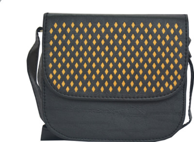 

ADORSY Girls Casual Black, Brown Leatherette Sling Bag
