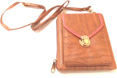 

DARPAN ENTERPRISE Girls Casual Beige Genuine Leather Sling Bag