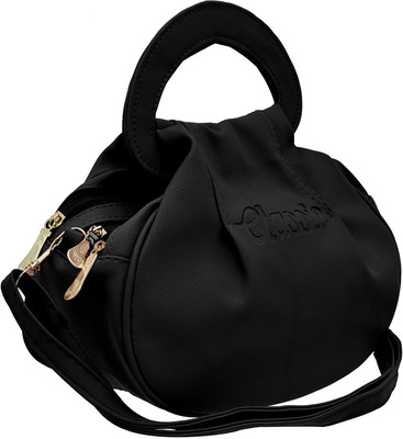 

BUY FOR CHANGE LLP Girls Casual Black PU Sling Bag