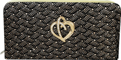 

Howdy Women Casual Black Jute Clutch