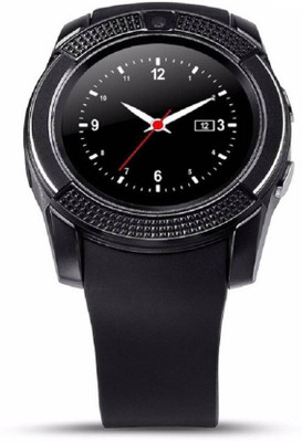 

VGTRAC V8 Latest Smartwatch with Sim and SD card support Black Smartwatch(Black Strap Fit for all)