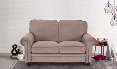 

RoyalOak Blossom Fabric 2 Seater Sofa(Finish Color - Brown)