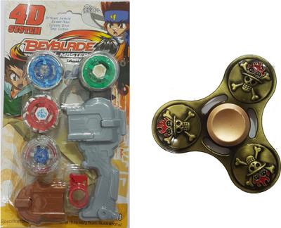

Beyblade 4D System Metal Masters Fury and Ghost Metal Fidget Combo(Multicolor)