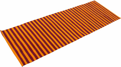 

Ryan Premium Quality Textured 100% Cotton Heavy Rug Red 3 mm Yoga Mat, Orange