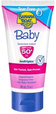 

Banana Boat Tear Free Baby Sunscreen Lotion - SPF 50 PA++++(90 ml)