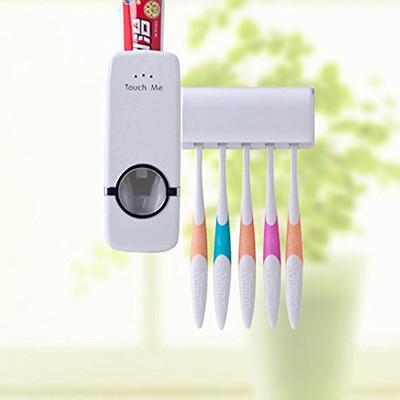 

Ampereus TB01 Plastic Toothbrush Holder(White, Wall Mount)
