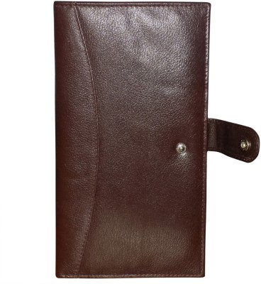 Style 98 Men Brown Genuine Leather Wallet(8 Card Slots)