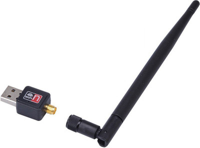 

Etake WiFi Dongle,Connecter 600Mbps Wireless 802.11n/g/b with Antenna USB Adapter(Black)
