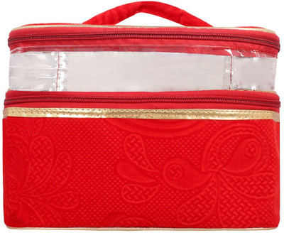 Roshiaaz Multipurpose Canvas Zipper pouch | Travel case | Stationery pouch | Money pouch Wallet | Makeup Kit | Jewellery Organizer | Vanity Bag For Traveling (Multicolor) | Toilet Kit Handbag Organizer| Medicine Bag | Best for Girls , Women | Gift your loved one Organizer bag Vanity Box(Red Color) available at flipkart for Rs.299