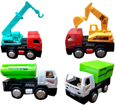 

Zest 4 Toyz Engineering Automobile Car Toy Set (Pack of 4)(Multicolor)