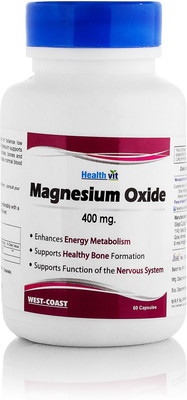 

HealthVit Magnesium Oxide 400 Mg. 60 Capsules(60 No)