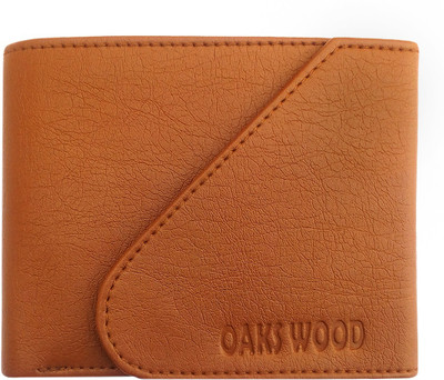 

Helizest Men Tan Genuine Leather Wallet(4 Card Slots)