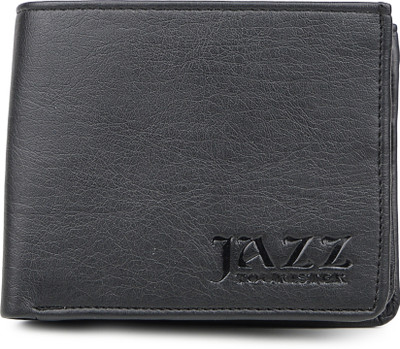 

JAZZENTERPRISES Men Black Artificial Leather Wallet(2 Card Slots)