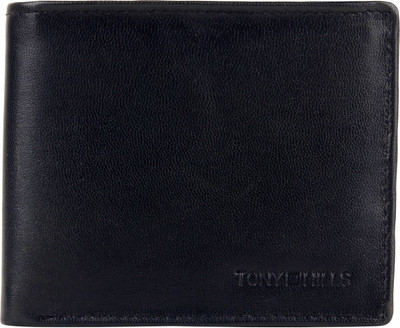 

Tony Hills Men Blue Genuine Leather Wallet(6 Card Slots), Navy blue