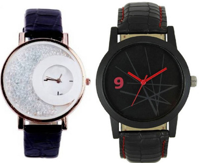 

MAPA STYLE Attractive Stylish Black Mxre & Lorem Genium Black Leather Strap 2 Combo Girls & Boys Analog Watch MPSTYLE 081 Hybrid Watch - For Men & Women
