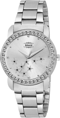 

EDMOND BEAUTIFUL ANALOG WATCH FOR WOMEN AND GIRLS IN SILVER ED - 038 ED 038 Watch - For Girls