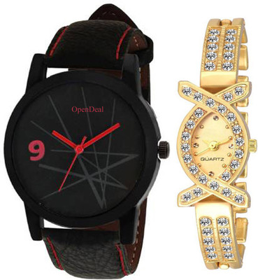 

OpenDeal OD-C2-008 New Arrival Stylish Combo Couple Watch For Boys & Girls Watch - For Men & Women