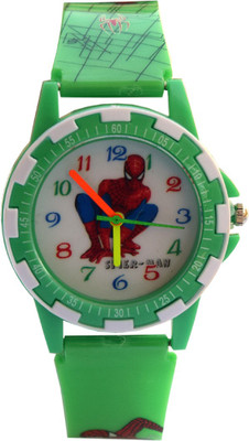 

VITREND (TM) New Spider Man Round Dial Party Wear Analog ( Random Colors Available) Watch - For Boys & Girls