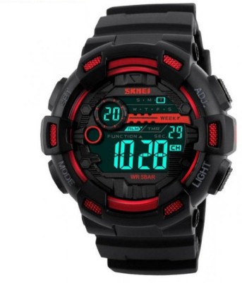 

Skmei 1243 Red Black Chronograph Digital Watch - For Men