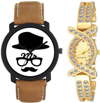 

OpenDeal OD-C2-Mr New Arrival Stylish Combo Couple Watch For Boys & Girls Watch - For Men & Women