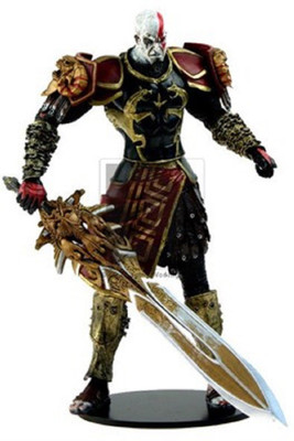 

Toy Mela God Of War GOW 2 Kratos Action Figure Neca Series Player Select (Kratos in Ares Armour with the Blade of Olympus and the Blades of Athena)(Multicolor)