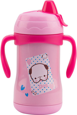 

Kidoyzz 180 ML Thermal Insulation Stainless Steel Water and Milk Baby Feeding Sipper Bottle KDP9BTL009 - 180 ml(Multicolor)