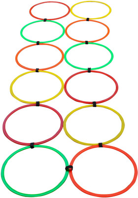

Grazzo Strong 12 Rung Speed Agility Rings Multicolor Hoop Set(Multicolor)
