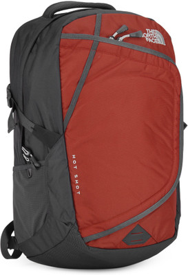 

The North Face HOT SHOT 30 L Laptop Backpack(Grey, Orange), Ketchup red/asphalt grey
