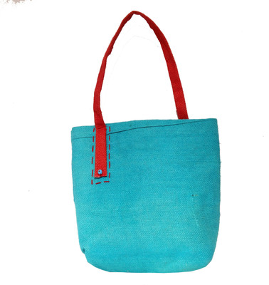 

Khadi Eco Basket Handmade Women Jute Bag Multipurpose Bag(Blue, 30 L)