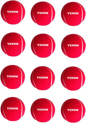 

Venom 12 PIECES RED CRICKET TENNIS BALLS Tennis Ball(Pack of 12, Red)