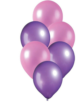 

PARTY PROPZ Printed Pack of 50 Pieces Violet And Pink Balloon Balloon(Multicolor, Pack of 50)