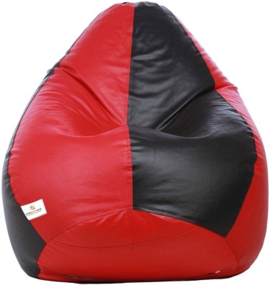 STAR XXL Tear Drop Bean Bag Cover  (Without Beans)(Multicolor)