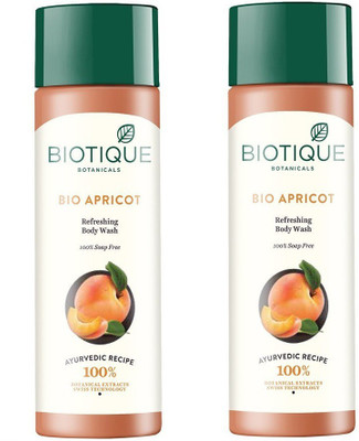 

BIOTIQUE BIO APRICOT REFRESHING BODY WASH 100% SOAP FREE 190ML(380 ml, Pack of 2)