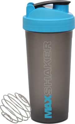 

Jaypee Plus Max Gym bottle 700 ml Shaker(Pack of 1, Blue), Blue;grey