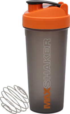 

Jaypee Plus Max Gym bottle 700 ml Shaker(Pack of 1, Orange), Grey;orange